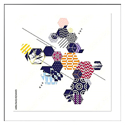 Постер Абстрактная многоцветная геометрическая композиция 4