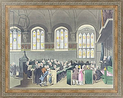 Постер Роуландсон Томас Court of Chancery, Lincoln's Inn Hall, engraved by Constantine Stadler, 1808