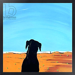 Постер Уэйс Марджори (совр) Black Dog in Chestertown, 1998