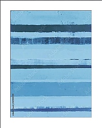 Постер Синяя абстракция с темными полосами