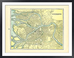 Постер Карта Санкт-Петербурга, 1899 1