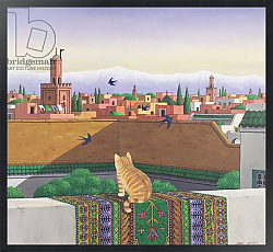 Постер Смарт Ларри (совр) Rooftops in Marrakesh, 1989