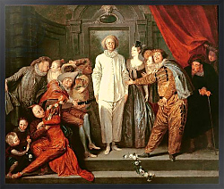 Постер Ватто Антуан (Antoine Watteau) The Italian Comedians, c.1720