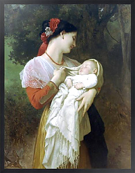 Постер Бугеро Вильям (Adolphe-William Bouguereau) Материнское восхищение