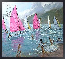 Постер Макара Эндрю (совр) Pink and white sails,Lefkas,2007,