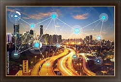 Постер Умный город и сеть беспроводной связи