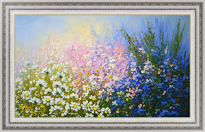 Репродукция картины Цветочная поляна в лучах солнца