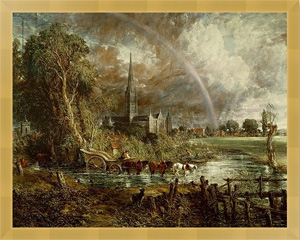 Картина в раме Salisbury Cathedral From the Meadows, 1831