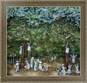 Репродукция картины Miraculous Vision of the Virgin in the Orange Orchard, 1996