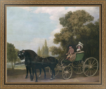 Репродукция картины Джентельмен, везущий леди в экипаже