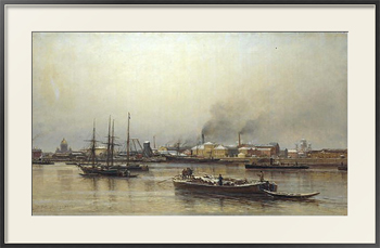Картина в раме Набережная Невы. 1876.