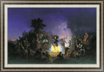 Картина на холсте Ночь на Ивана-Купалу