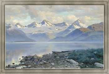 Картина на холсте Озеро в горах