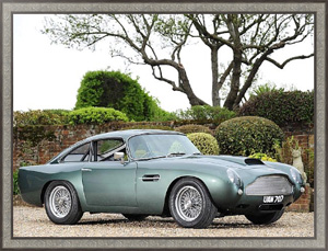 Постер в раме Aston Martin DB4 Works Prototype '1957