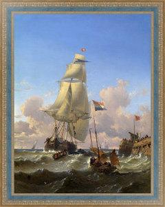 Постер в раме Корабли у пирса, Франсиа Александр