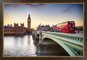 Постер для интерьера Великобритания, Лондон. Классический вид на Вестминстерский мост