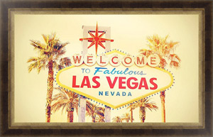 Ретро-постер Добро пожаловать в Лас-Вегас