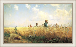 Картина на холсте Страдная пора (Косцы). 1887