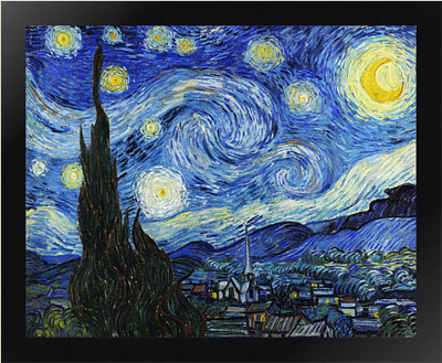 Картина Ван Гога «Звёздная ночь» в раме 1.023.357