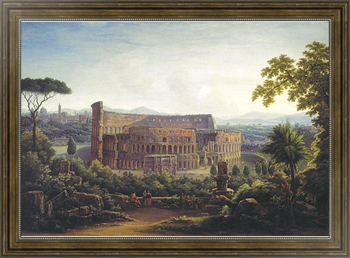 Картина на холсте Вид Рима. Колизей. 1816