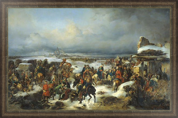 Картина Взятие крепости Кольберг. 1852